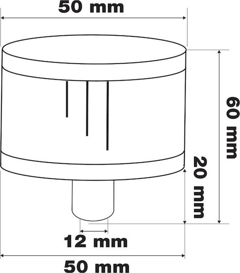 Simoni Racing Φίλτρο Αναθυμιάσεων Universal Compact 1 Φιλτράκι Αναθυμιάσεων 12''