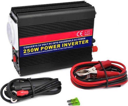 Autoline Car Inverter 250W to Converter 24V DC in 220V AC