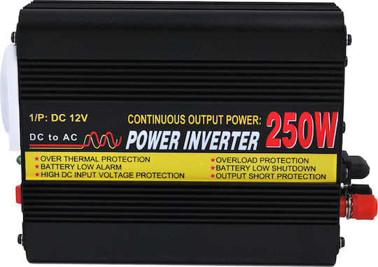 Autoline Car Inverter 250W to Converter 12V DC in 220V AC