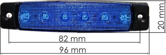 K04-L0051-BLU Φώτα Όγκου Φορτηγού 1бр 12 / 24V - Червен