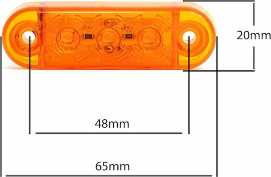 K01-FR0171-YEL Truck Volume Light 12 / 24V - Yellow