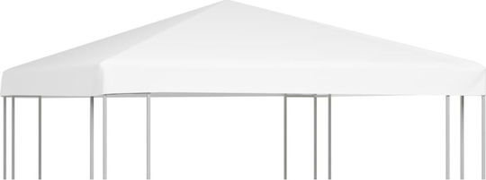 vidaXL Pavillonabdeckung 270gr/m² Weiß mit PVC-Beschichtung 3x3m