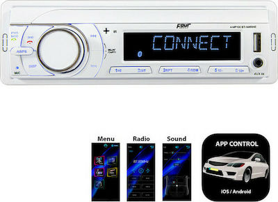 Four Connect i Ηχοσύστημα Σκάφους 4x45W με AUX / Bluetooth / USB Λευκό