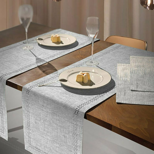 Saint Clair 3042 Platzdeckchen Stoff Silver Beige 45x33cm 1719030121073 1Stück