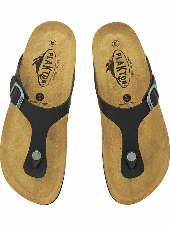 Leather Women's Flat Sandals Anatomic Chicago Negro
