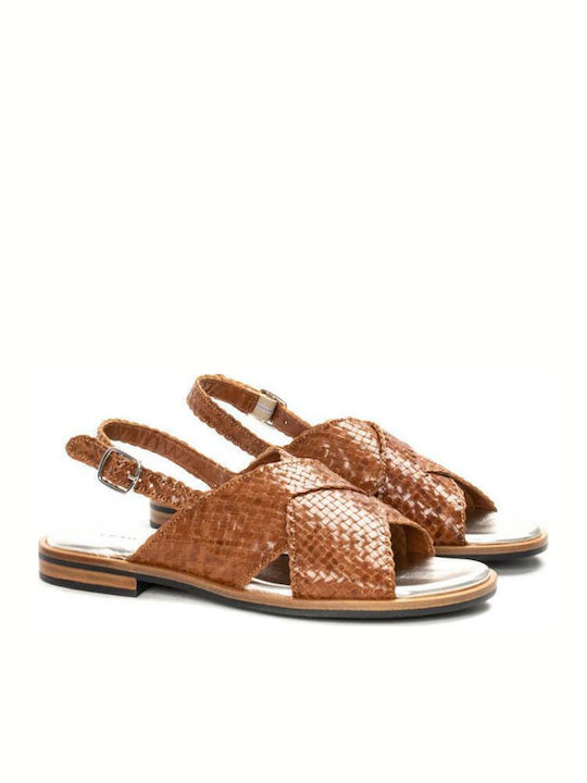 8677 Sandale Casual Damă De Piele Tabac
