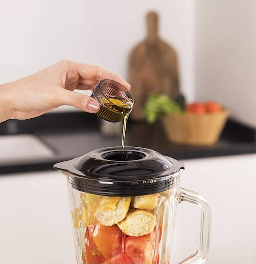 Cecotec Power Black Titanium 1000 Blender with Glass Jug 1.5 lt 1000W Black