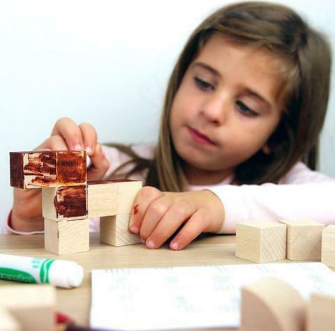 Milaniwood Wooden Construction Toy Wooden Creation "Animal Workshop"