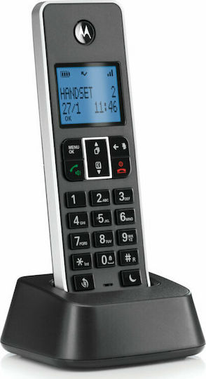 Motorola IT.5.1X Ασύρματο Τηλέφωνο με Ελληνικό Μενού Μαύρο