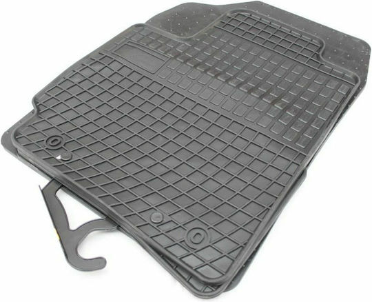 Frogum Set of Front and Rear Mats 4pcs for Kia Picanto 2017 Black