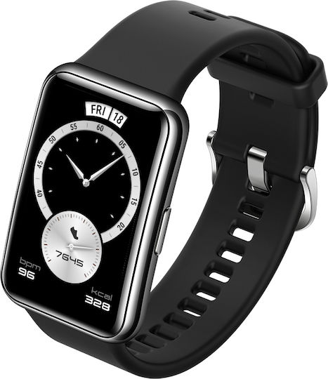 Huawei Watch Fit Elegant Waterproof with Heart Rate Monitor (Midnight Black)