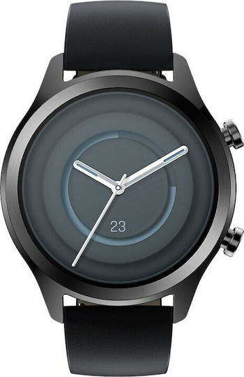 Ticwatch C2+ Edelstahl Wasserdicht Smartwatch mit Pulsmesser (Onyx)