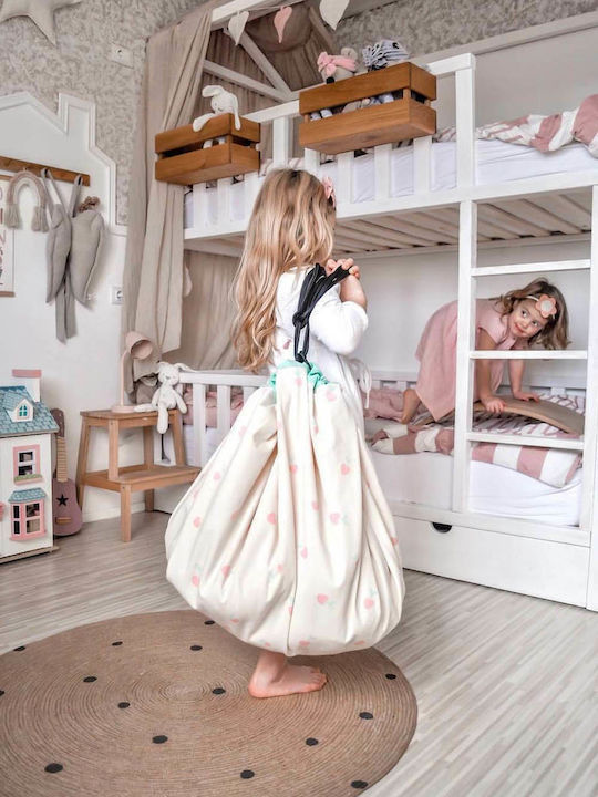 Play&go Saltea de Joacă pentru Copii din Țesătură Cherry Love Bej 40cm 1buc