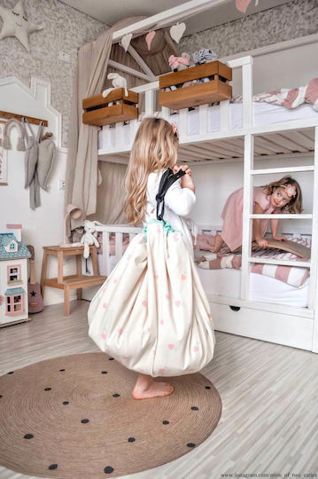 Play&go Kinder Spielmatte aus Stoff Cherry Love Beige 40cm 1Stück