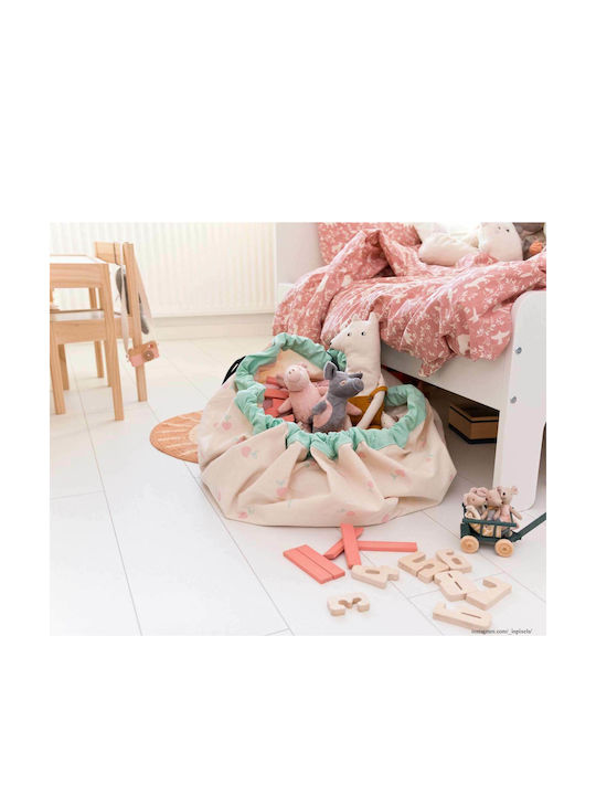 Play&go Saltea de Joacă pentru Copii din Țesătură Cherry Love Bej 40cm 1buc