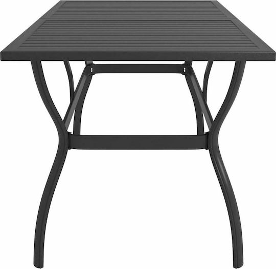 Σετ Τραπεζαρίας Εξωτερικού Χώρου 9τμχ Ανθρακί