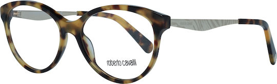 Roberto Cavalli Дамски Рамки За Очилa Кафяви Костенуркови RC5094 055