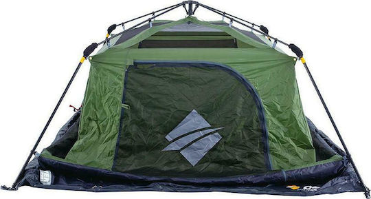 OZtrail Fast Frame 6 Automatic Camping Tent Cabin Green with Double Cloth 3 Seasons for 6 People 300x280x195cm