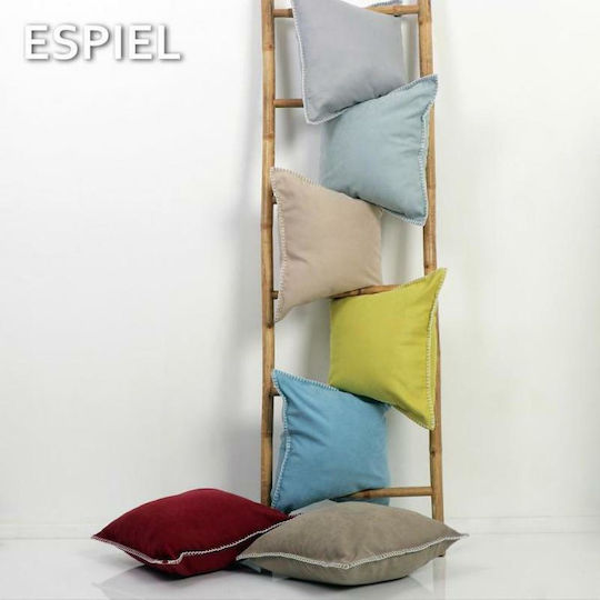 Espiel Μαξιλάρι Καναπέ από 100% Βαμβάκι Πράσινο 45x45εκ.