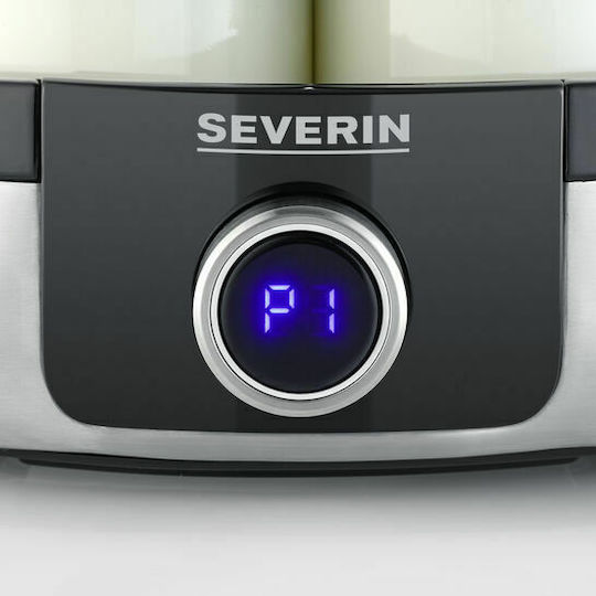 Severin JG 3521 Fabricant de iaurt cu borcane și ecran digital 1.05lt Argintiu 13W