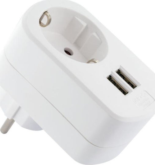 Schwaiger Charger Without Cable with 2 USB-A Ports Whites (LAD240532)