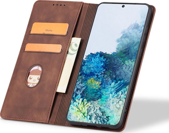 Bodycell PU Leather Wallet Synthetic Leather Brown (iPhone SE 2022/2020)