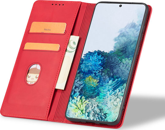 Bodycell PU Leather Книга Изкуствена кожа Червен (Redmi Note 8T)