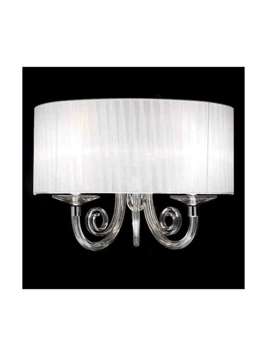 Ondaluce Leira Lamp Wall White 44x23x30cm Ondaluce Leira Lamp Wall White 44x23x30cm