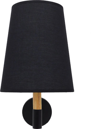 GloboStar Lydford Classic Wall Lamp with E27 Black 28x36cm