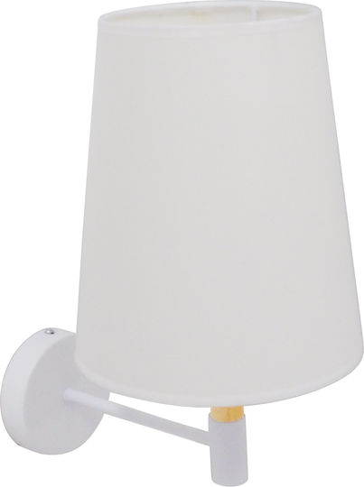 GloboStar Lydford Classic Wall Lamp with E27 Socket White 20x36x36cm