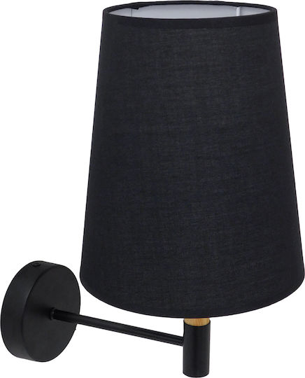GloboStar Lydford Classic Wall Lamp with E27 Black 28x36cm