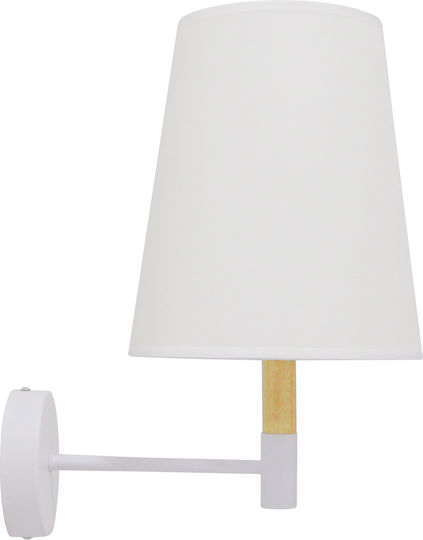 GloboStar Lydford Classic Wall Lamp with E27 Socket White 20x36x36cm