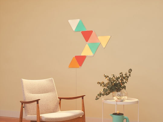 Nanoleaf Διακοσμητικό Φωτιστικό Shapes Triangles LED RGB Hexagon 4τμχ