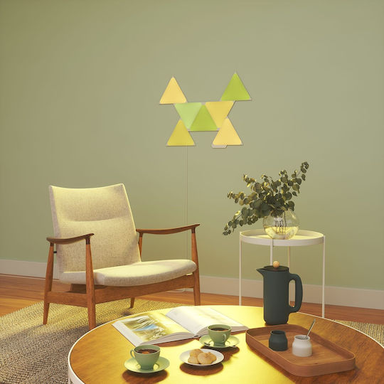 Nanoleaf Διακοσμητικό Φωτιστικό Shapes Triangles LED RGB Hexagon 4τμχ