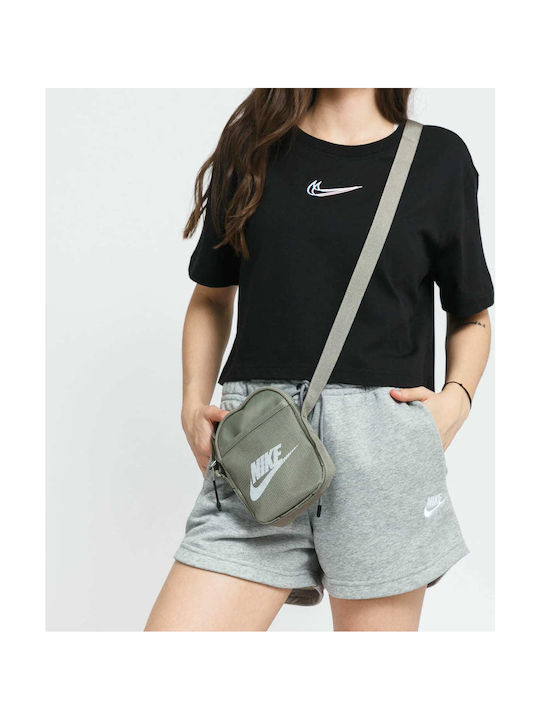 Nike Heritage Ανδρική Τσάντα Ώμου / Χιαστί σε Χακί χρώμα