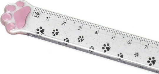 Legami Milano Meow Rigla Plastică Transparentă 15cm