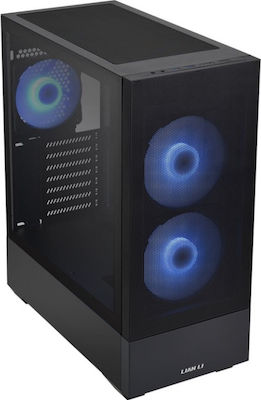 Lian Li Lancool 205 Mesh Gaming Midi Tower Κουτί Υπολογιστή με Πλαϊνό Παράθυρο Μαύρο