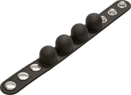 Calexotics Weighted Ball Stretcher Silicone Ring Cock Silicone Black SE-1413-50-3
