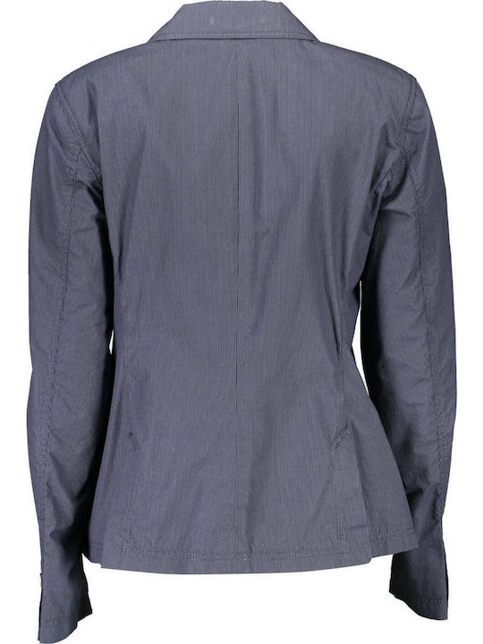 Gant Damen Mittellang Blazer Blau