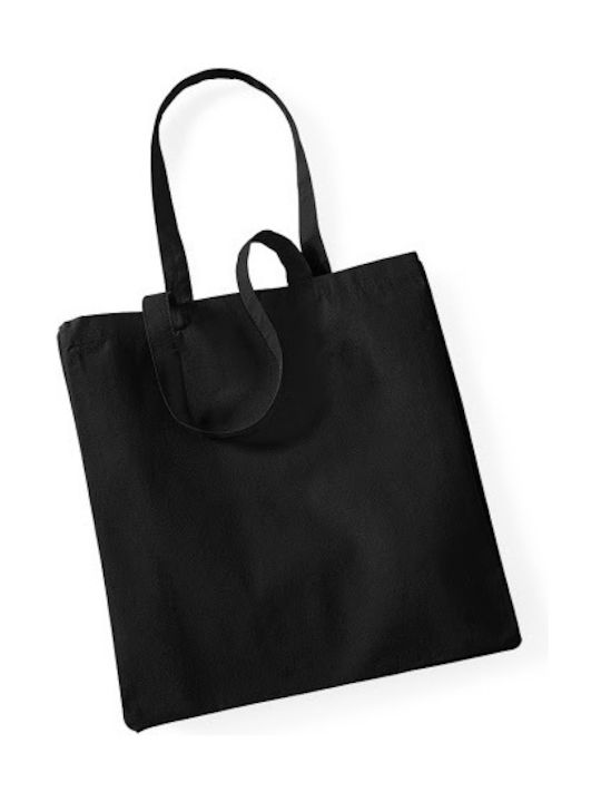 Westford Mill W108 Cotton Shopping Bag Black