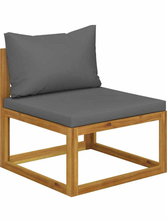 Garden & Outdoor Furniture Sets Sofa Set for Small Outdoor Spaces 2 Pieces Acacia with Pillows