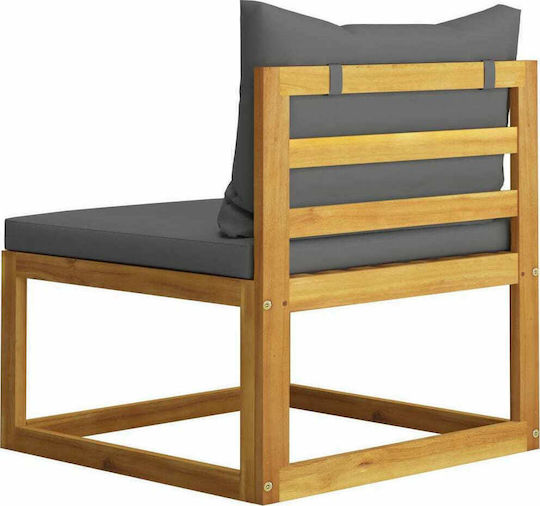 vidaXL Garten- und Outdoor-Möbelsets Wohnzimmer für kleine Räume 2 Stück Akazie mit Kissen