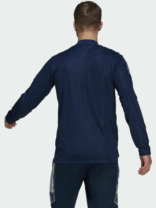 Adidas Condivo 21 Primeblue Men's Sweatshirt Jacket with Pockets Navy