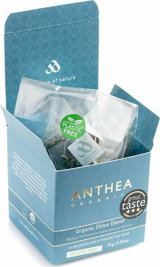 Anthea Organics Detox Blend Μείγμα Βοτάνων Βιολογικό Προϊόν 10 Φακελάκια 150gr