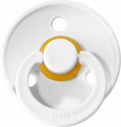 Bibs Colour Pacifiers Rubber White / Mint for 0-6 months 2pcs