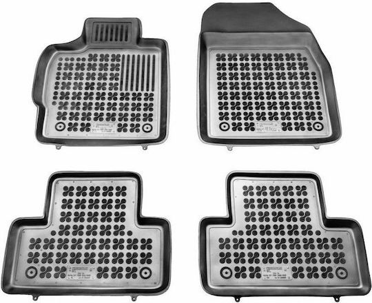 Rezaw Plast Set of Front and Rear Mats 4pcs Tray Type for Mazda CX-7 2006-2009 Black