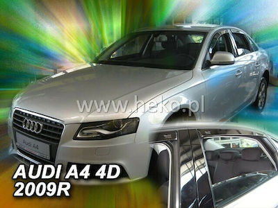 Heko Set of Windbreakers Front and Rear Car for Audi A4 4pcs