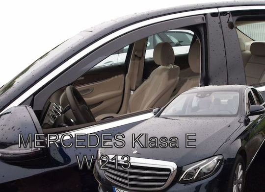 Heko Set of Windbreakers Front Car Dark Fime for Mercedes-Benz E Class 2pcs