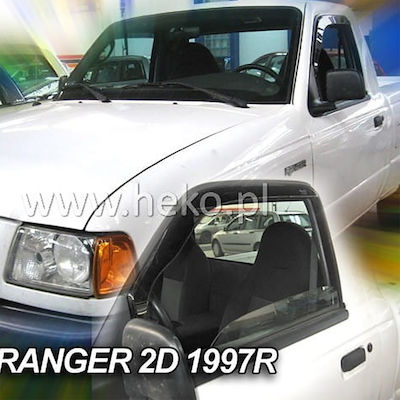 Heko Set of Windbreakers Front Car for Ford Ranger 2pcs