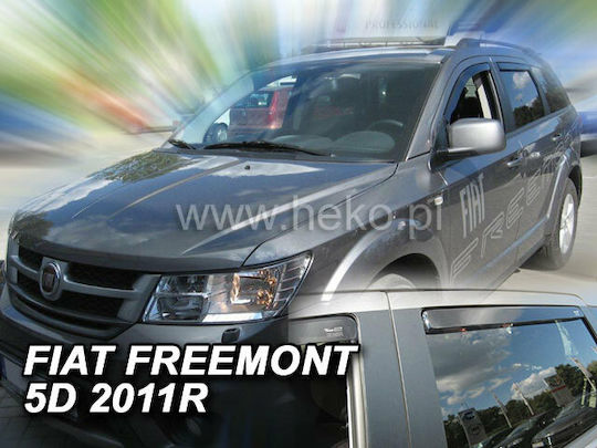 Heko Set deflectoare de vânt Dark Fime pentru Fiat Freemont 4buc